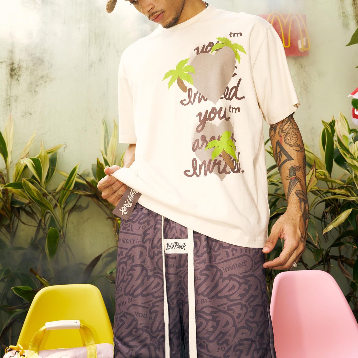 HYDE PARK "MASH UP THE WEEKEND" SHORTS BLACK SAND