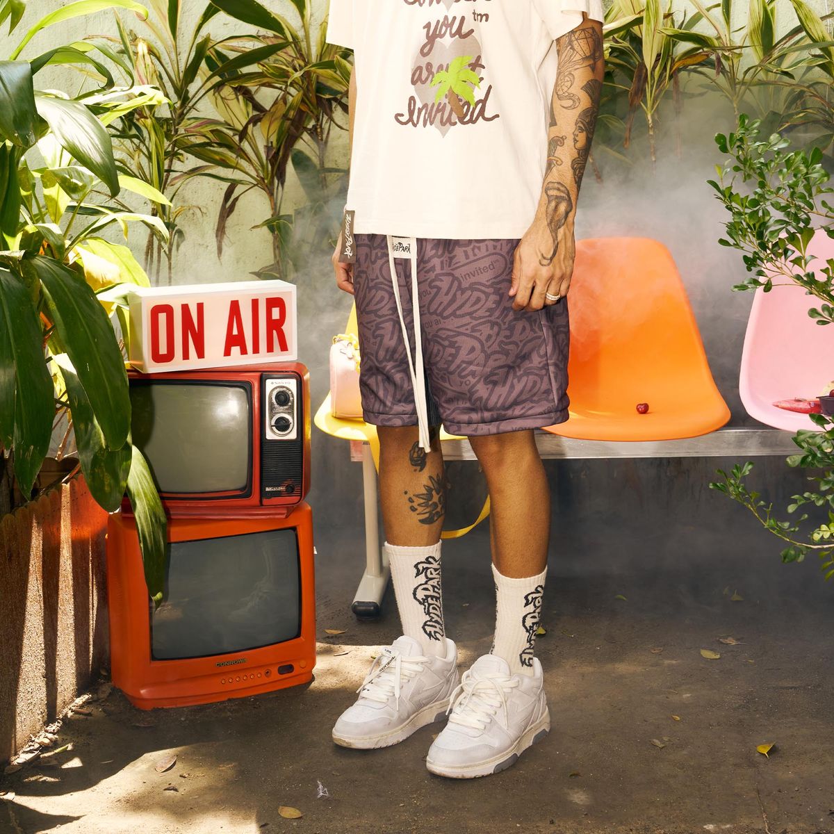 HYDE PARK "MASH UP THE WEEKEND" SHORTS BLACK SAND