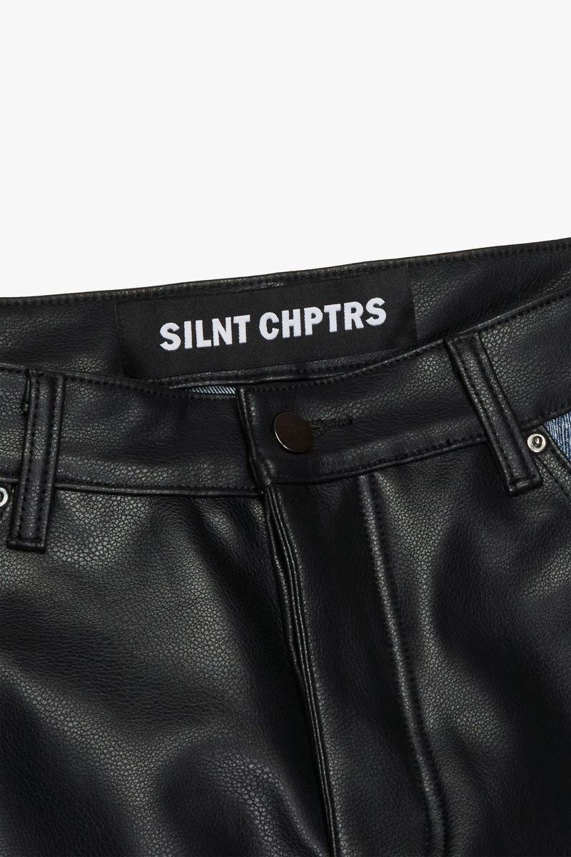 Silnt Chptrs "Nation" Leather Stacked Black