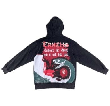 Trnchs "Love" Hoodie Vintage Black