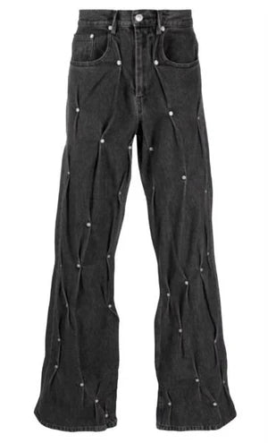 Trnchs "Ramallah" Baggy Stacked Black Wash