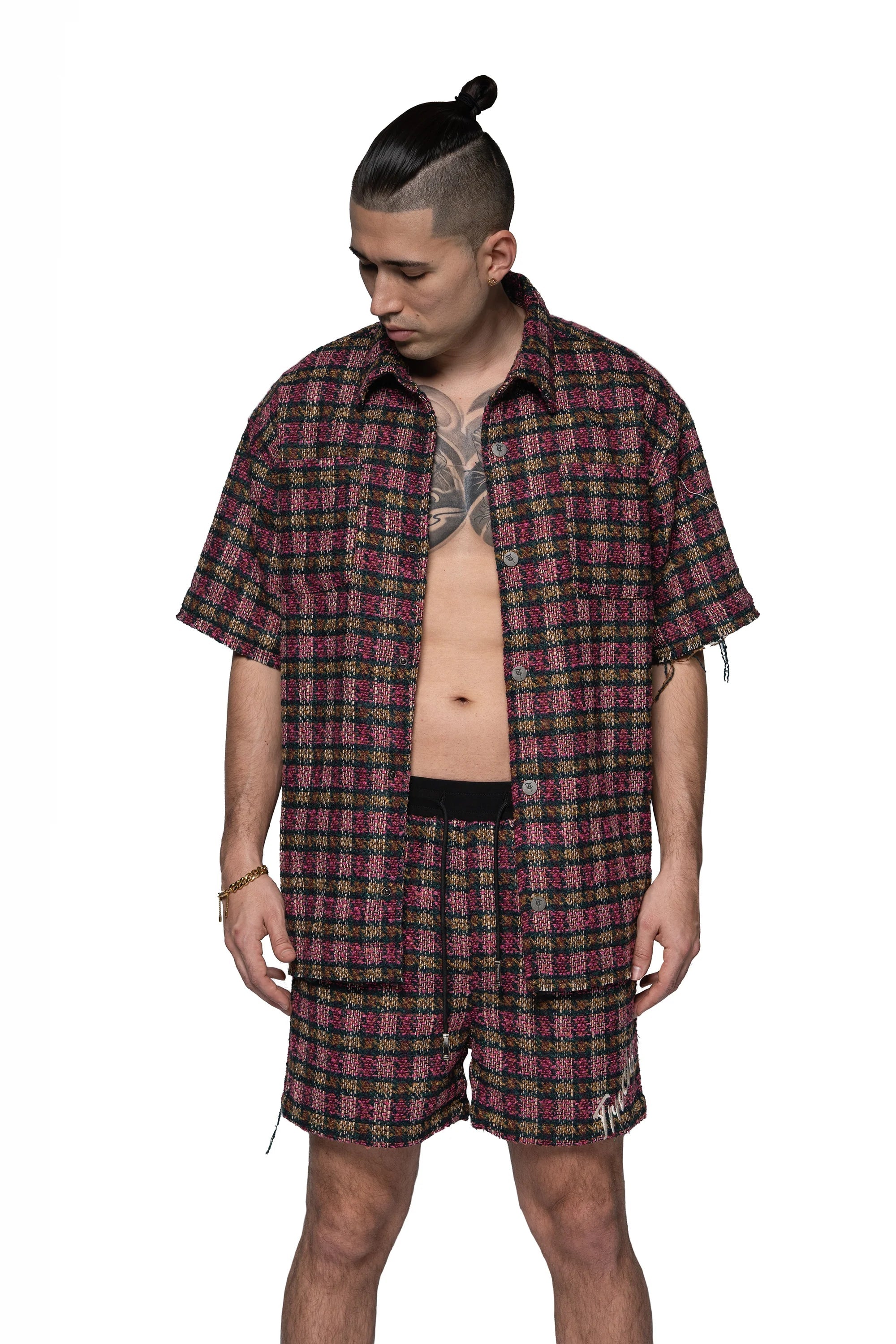 Trnchs "Tapestry" Shorts Pink