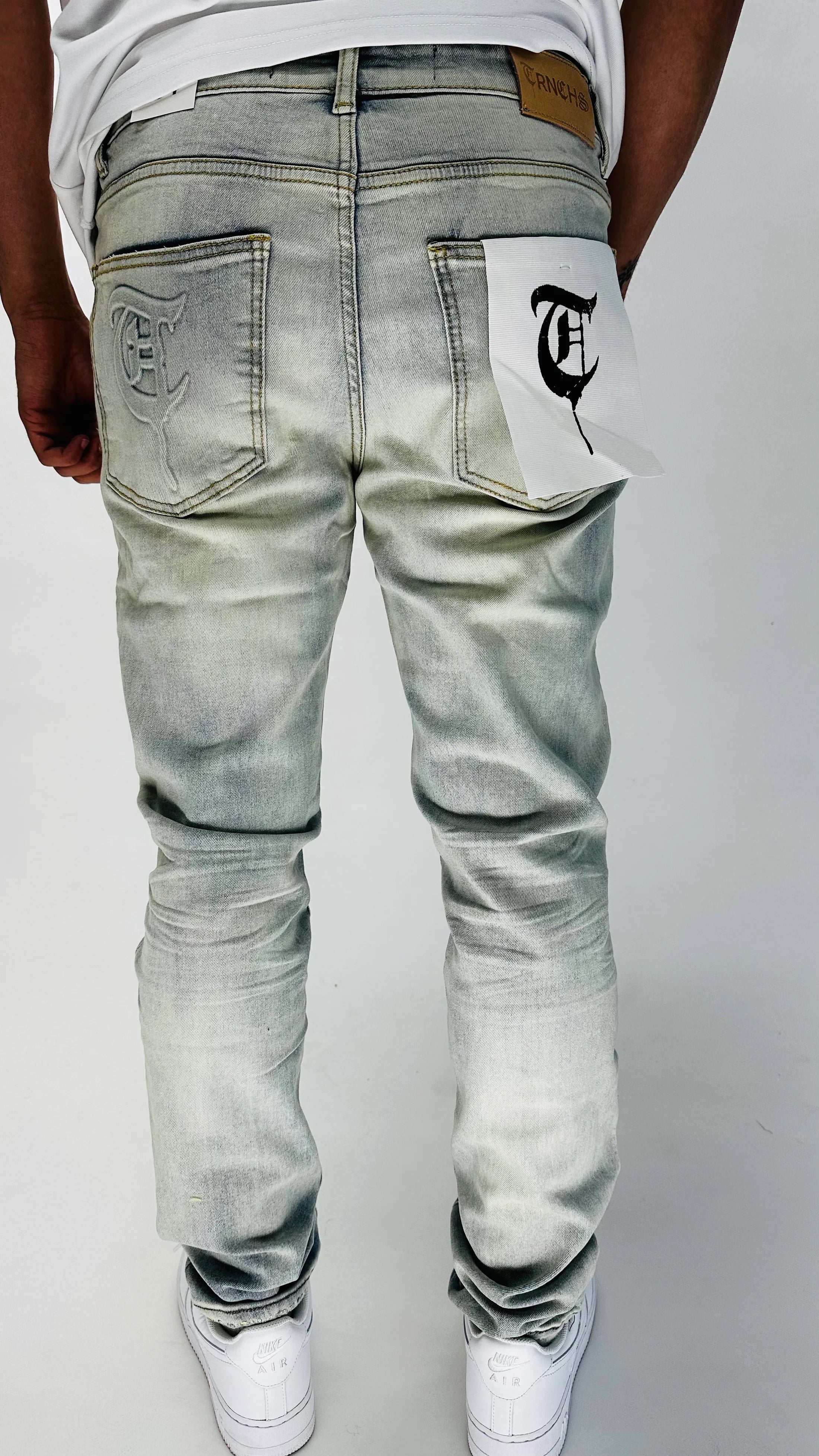 Trnchs "Virtuous" Skinny Light Washed