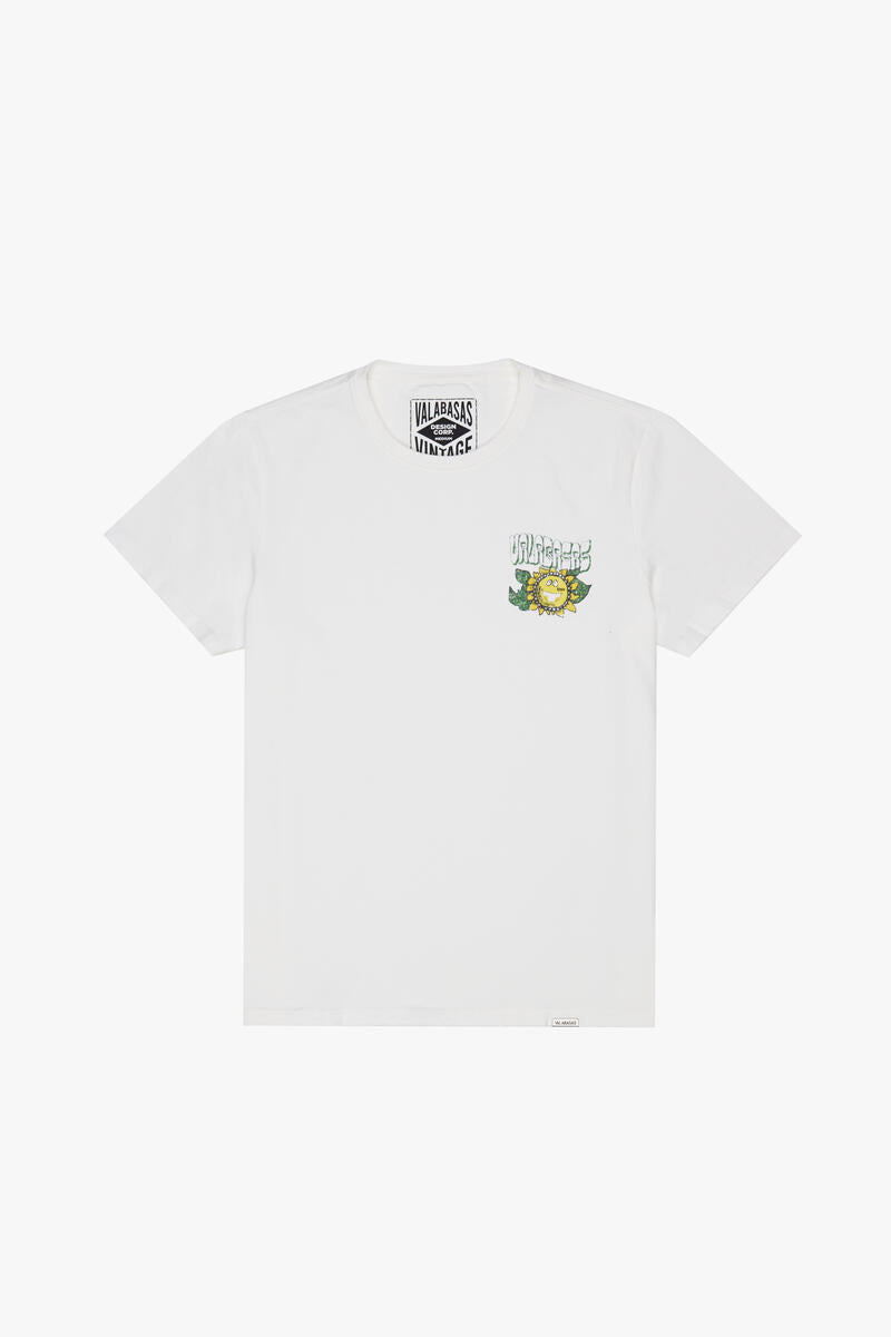 VALABASAS "FROM THE DIRT" TEE VINTAGE WASH WHITE