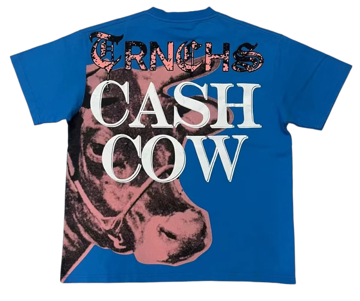 TRNCHS "CASH COW" SKY BLUE TEE