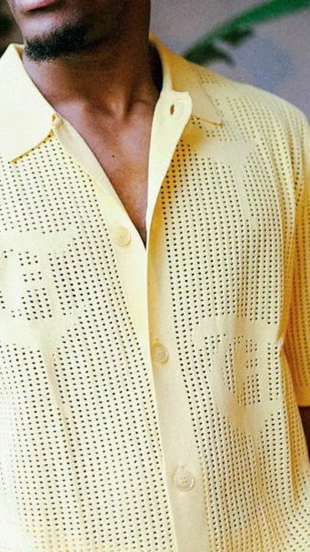 Trnchs "Bahr" Button Up Yellow