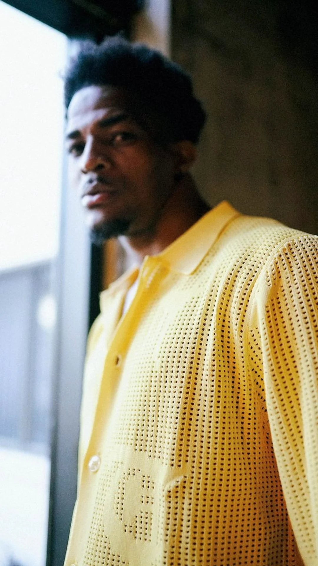 Trnchs "Bahr" Button Up Yellow
