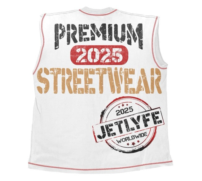 Jetlyfe "Year Of The Dragon" Muscle Tee White