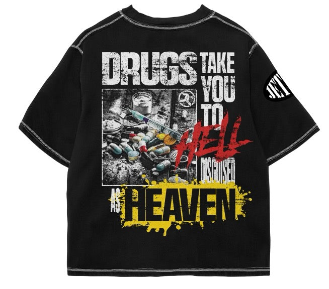 Jetlyfe "Drugs V3" Oversized Tee Black