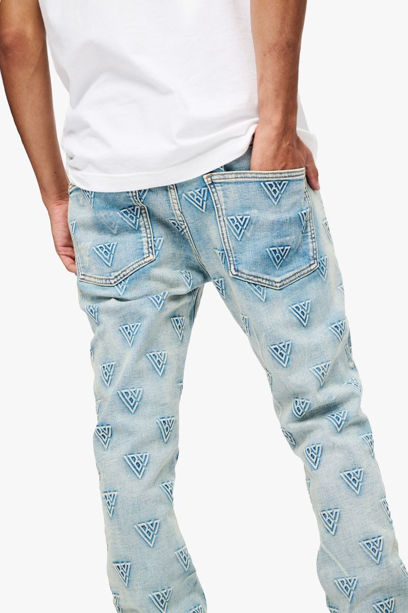 Valabasas "Tagged" Stacked Blue Wash