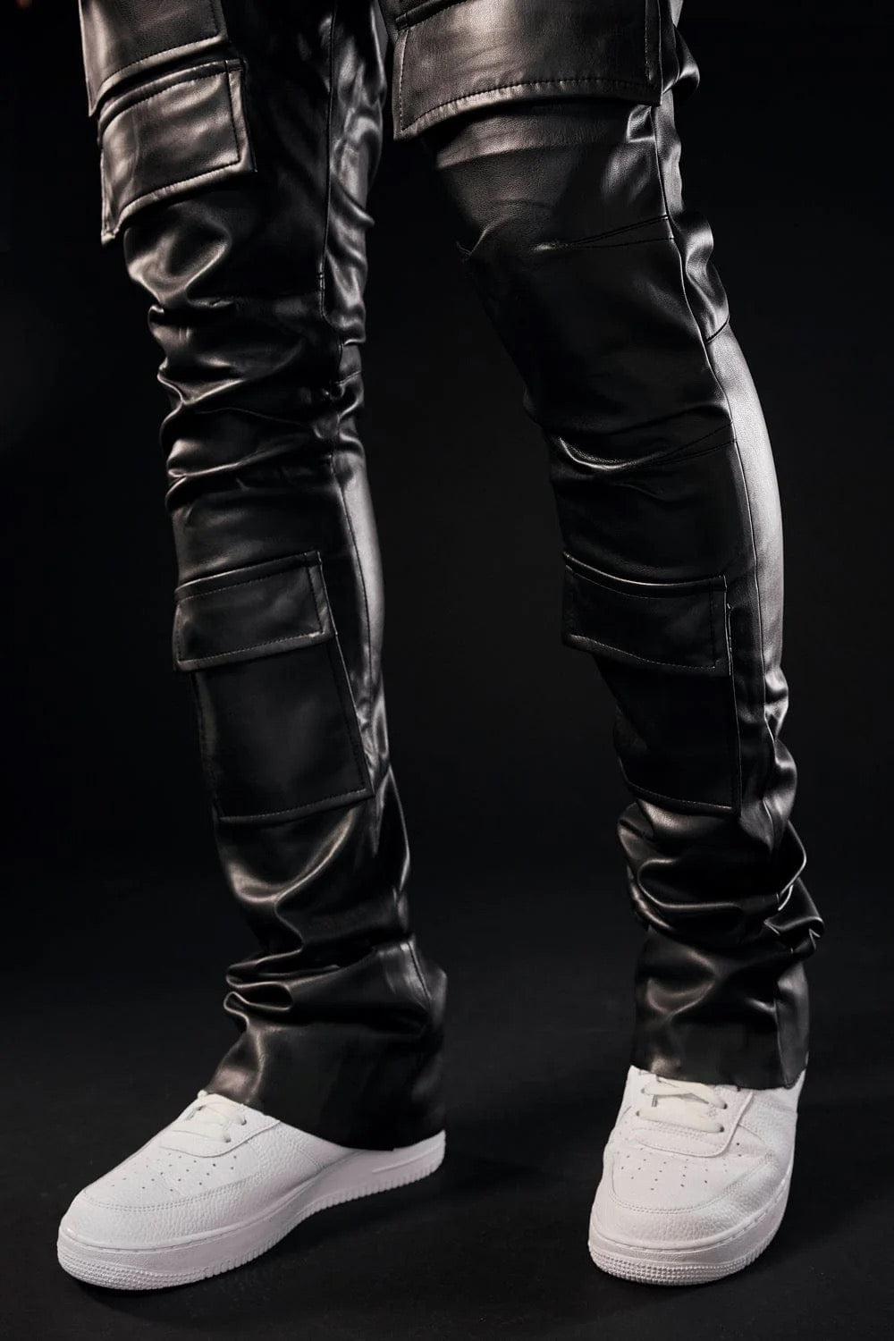 Jordan Craig "Thriller Cargo" Stacked Leather Black