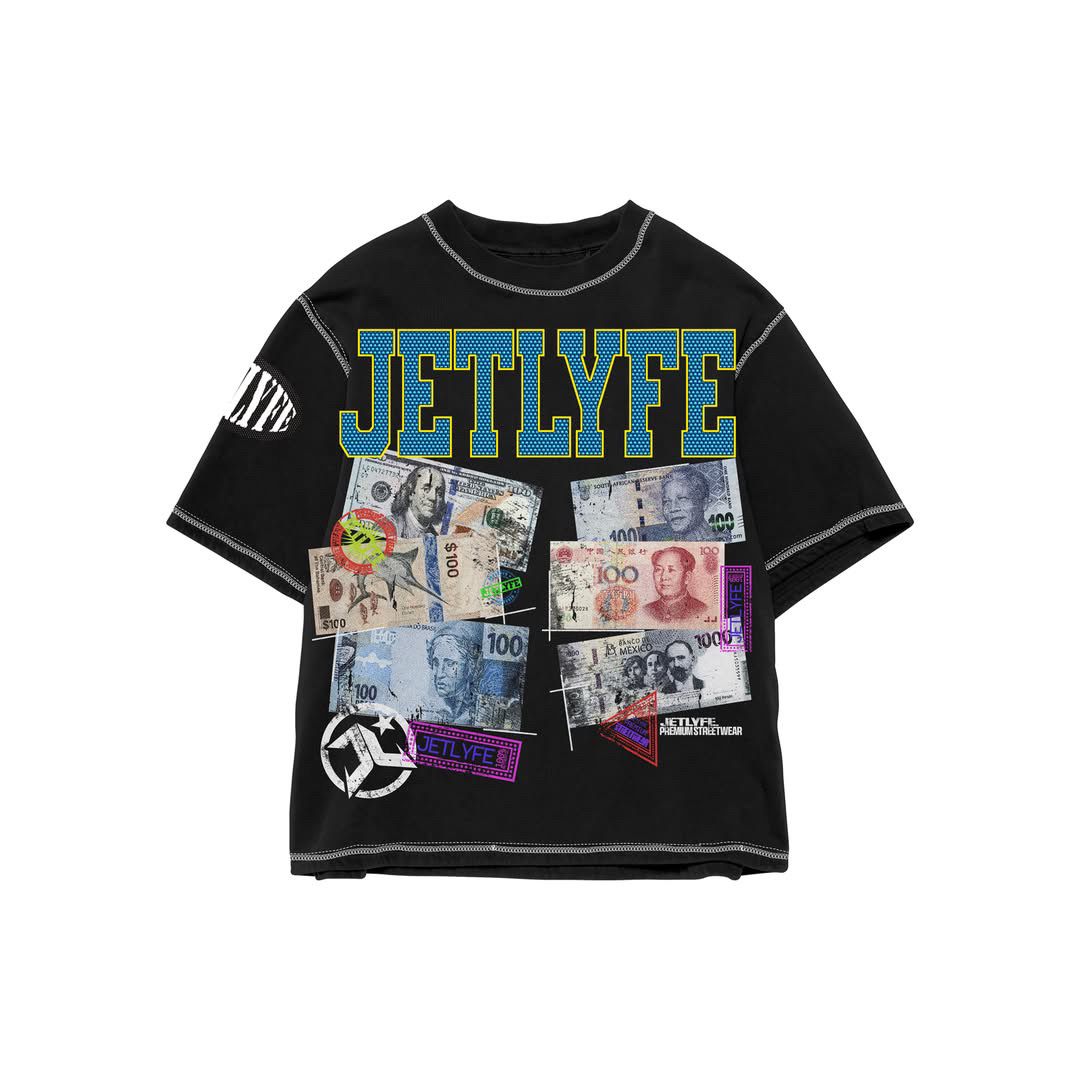 Jetlyfe "99 Problems" Tee  Black/Blue