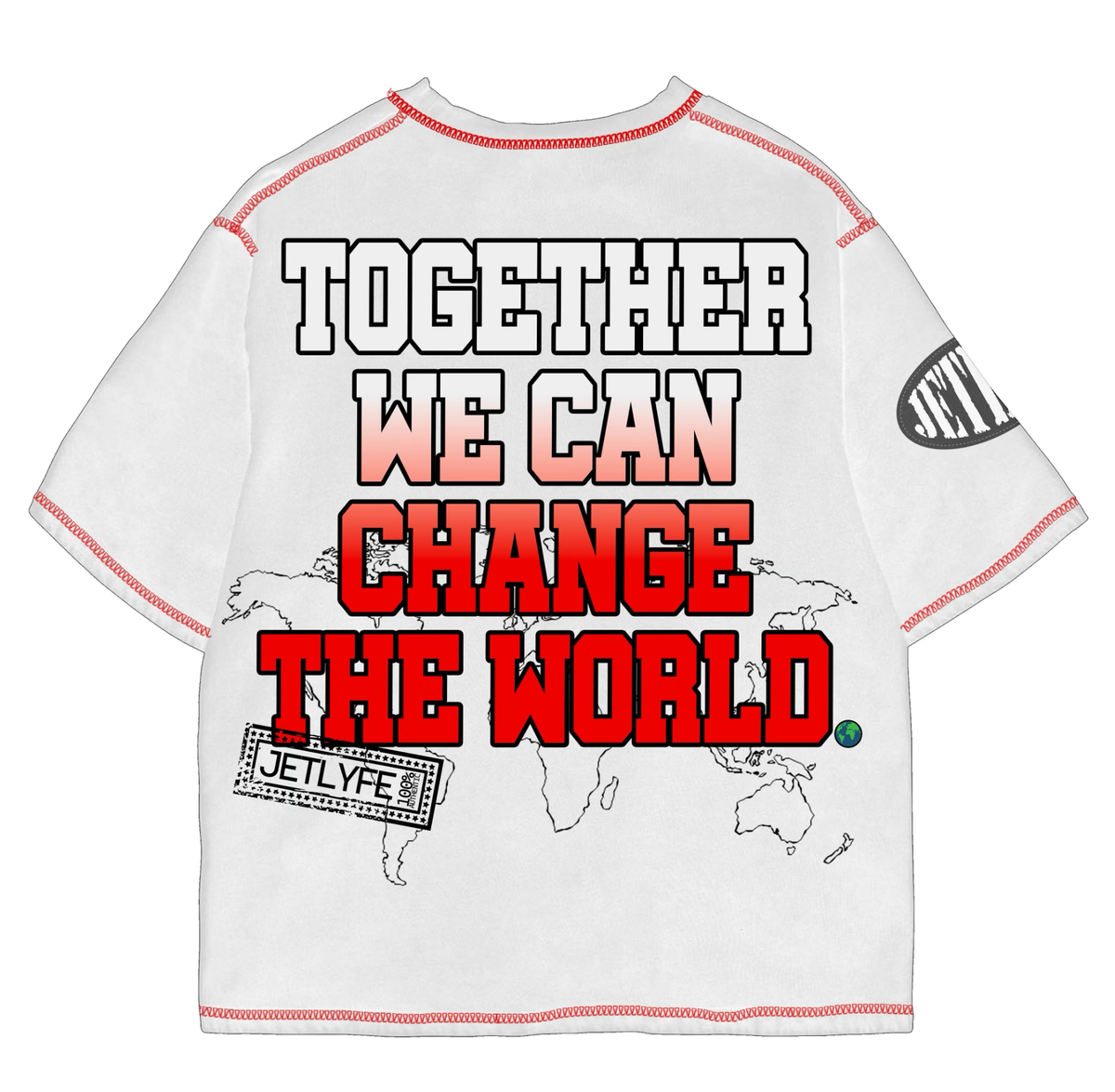 Jetlyfe "Change The World " Tee White