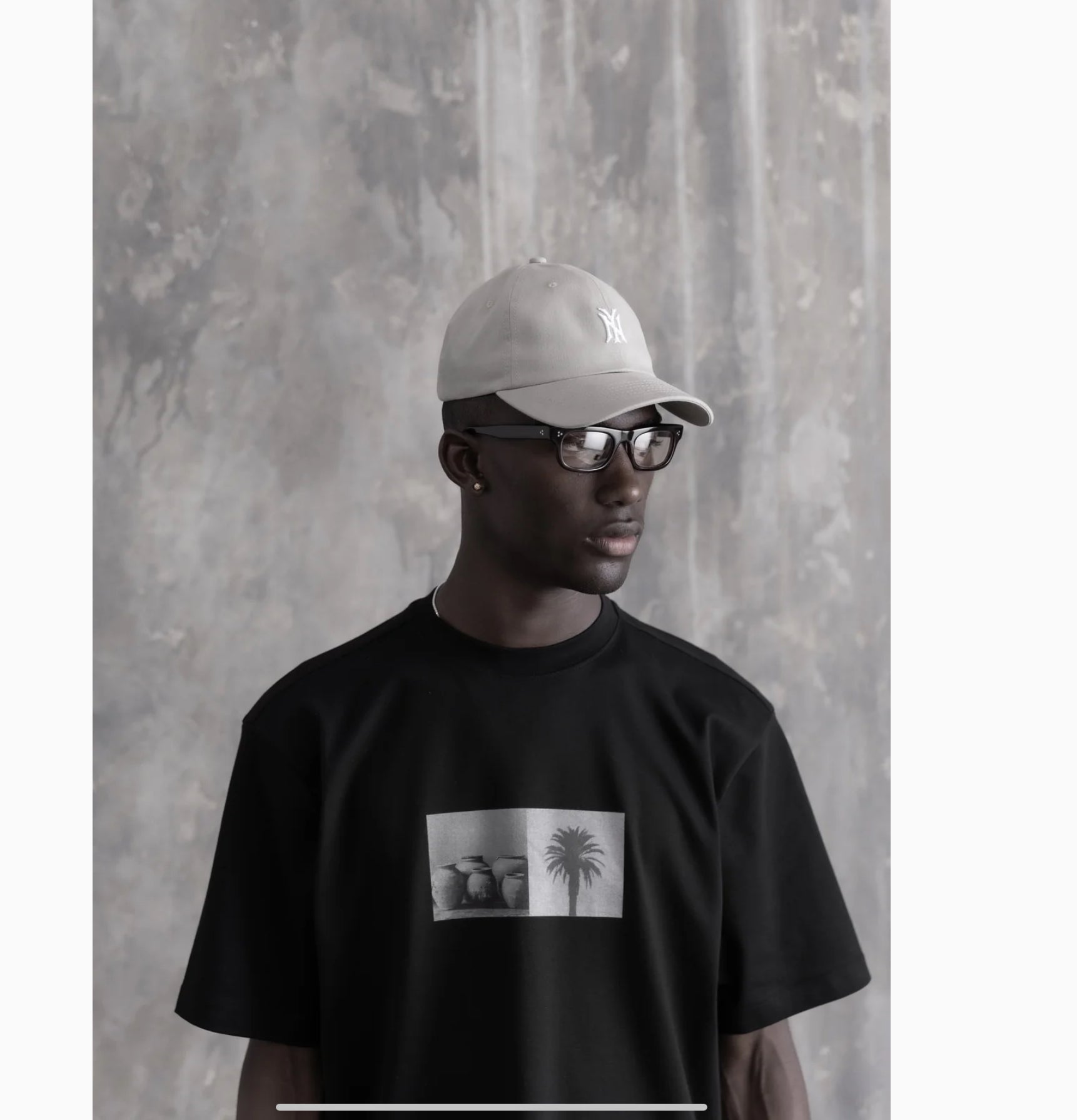 STAMPD "PHOTOGRAPHIC PALM" TEE BLACK