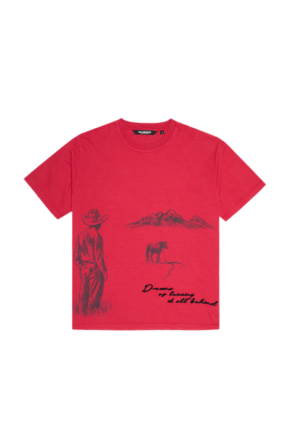 Valabasas "VALLEY VISIONS" TEE Red
