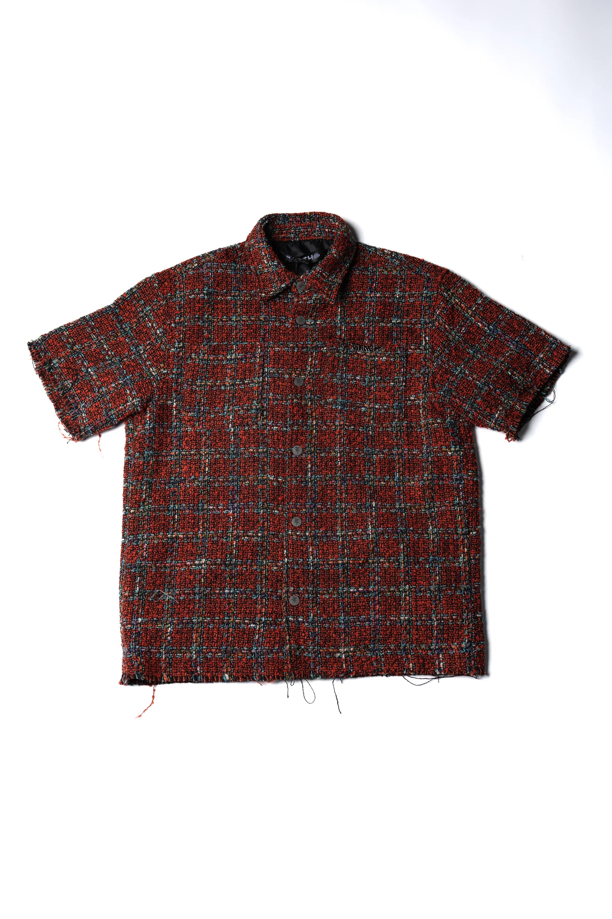 TRNCHS "TAPESTRY 2.0" BUTTON UP CORAL