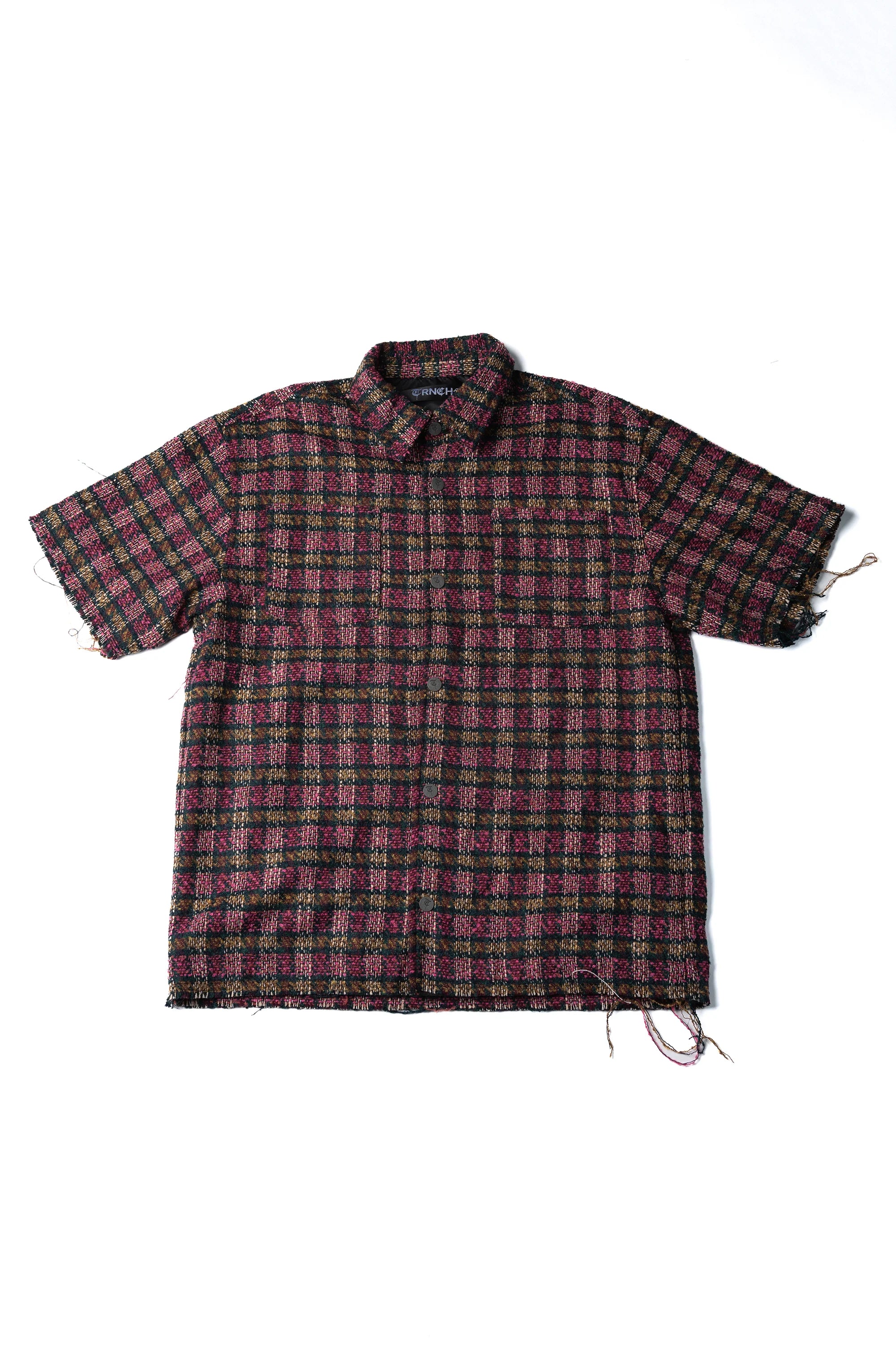 TRNCHS "TAPESTRY 2.0" BUTTON UP PINK