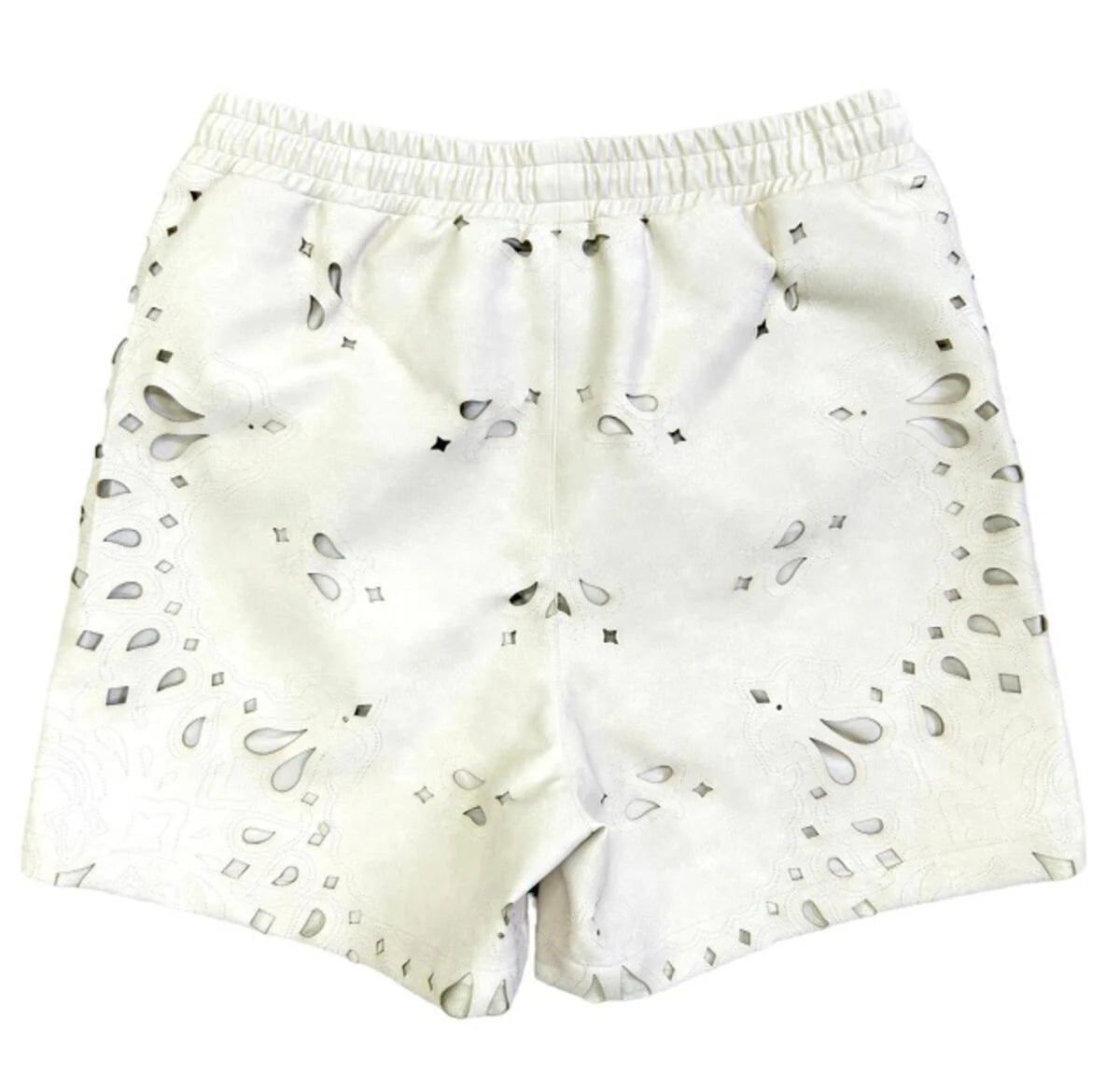 TRNCHS "ELEPHANT SKIN PAISLEY" SHORTS CREAM