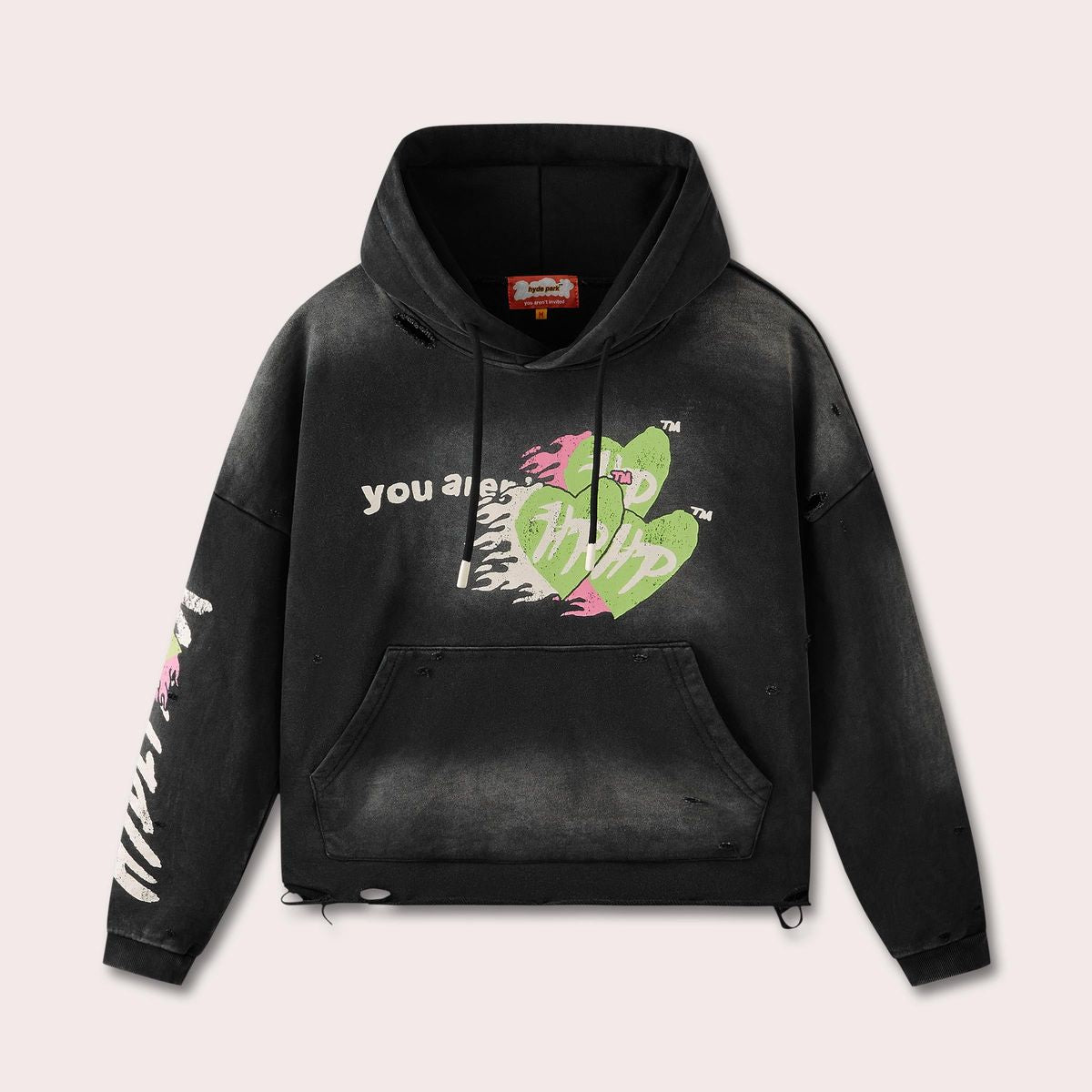 HydePark ?Easy Does It? Hoodie Black/Green