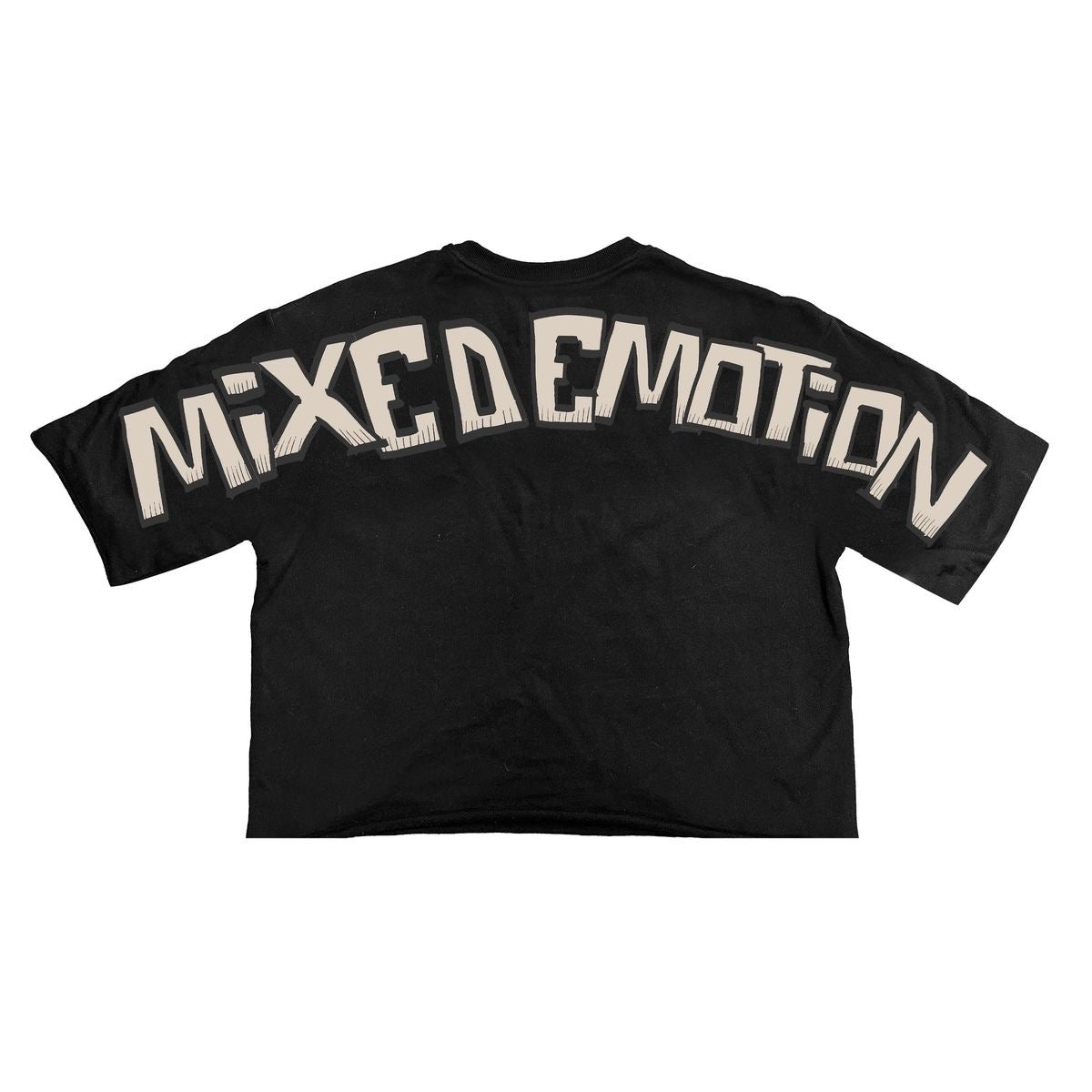 MIXED EMOTION "PIRATE" CROPPED TEE BLACK