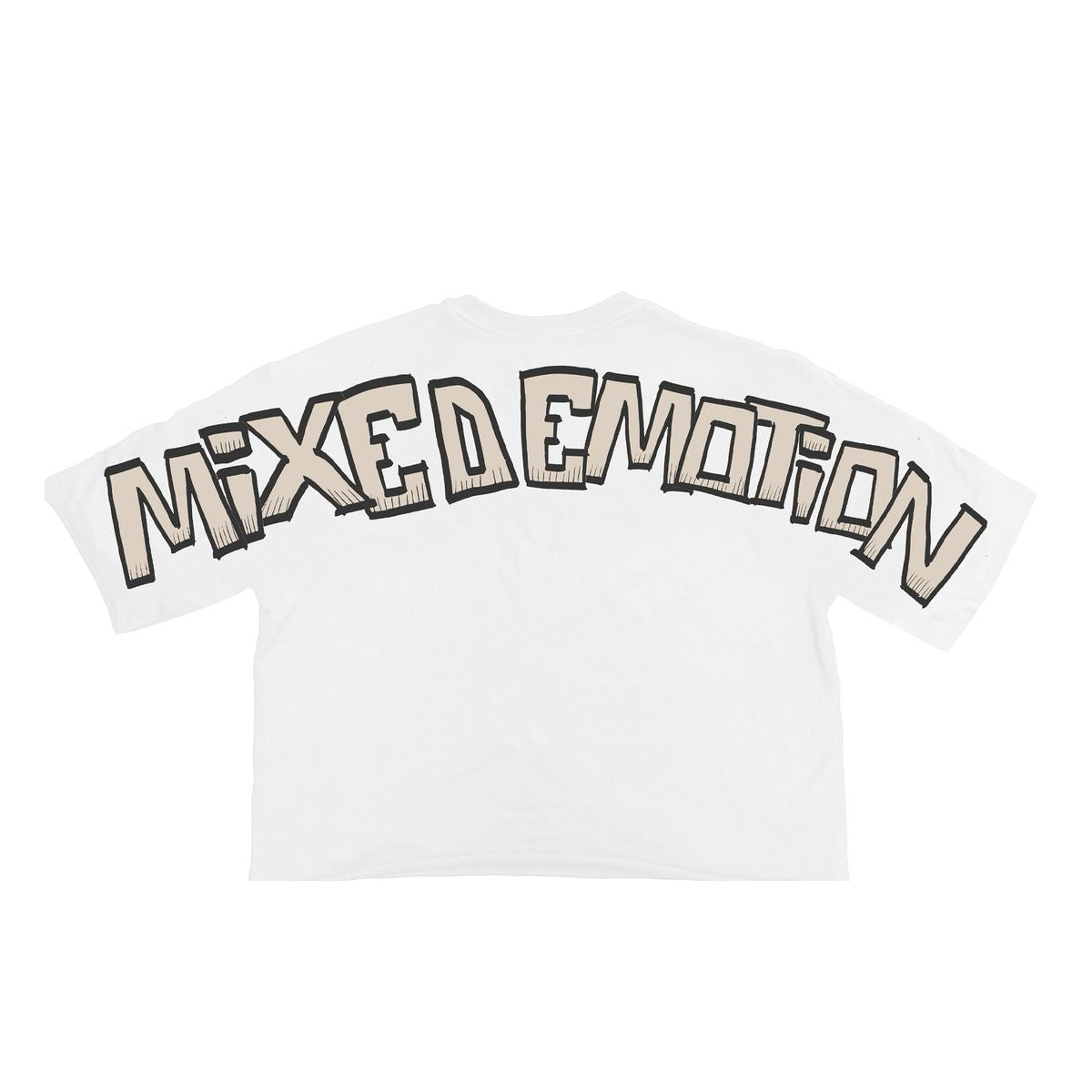 MIXED EMOTION "PIRATE" CROPPED TEE WHITE