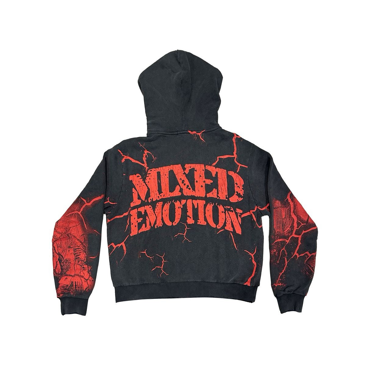 Mixed Emotion "Deserted" Hoodie Acid Wash