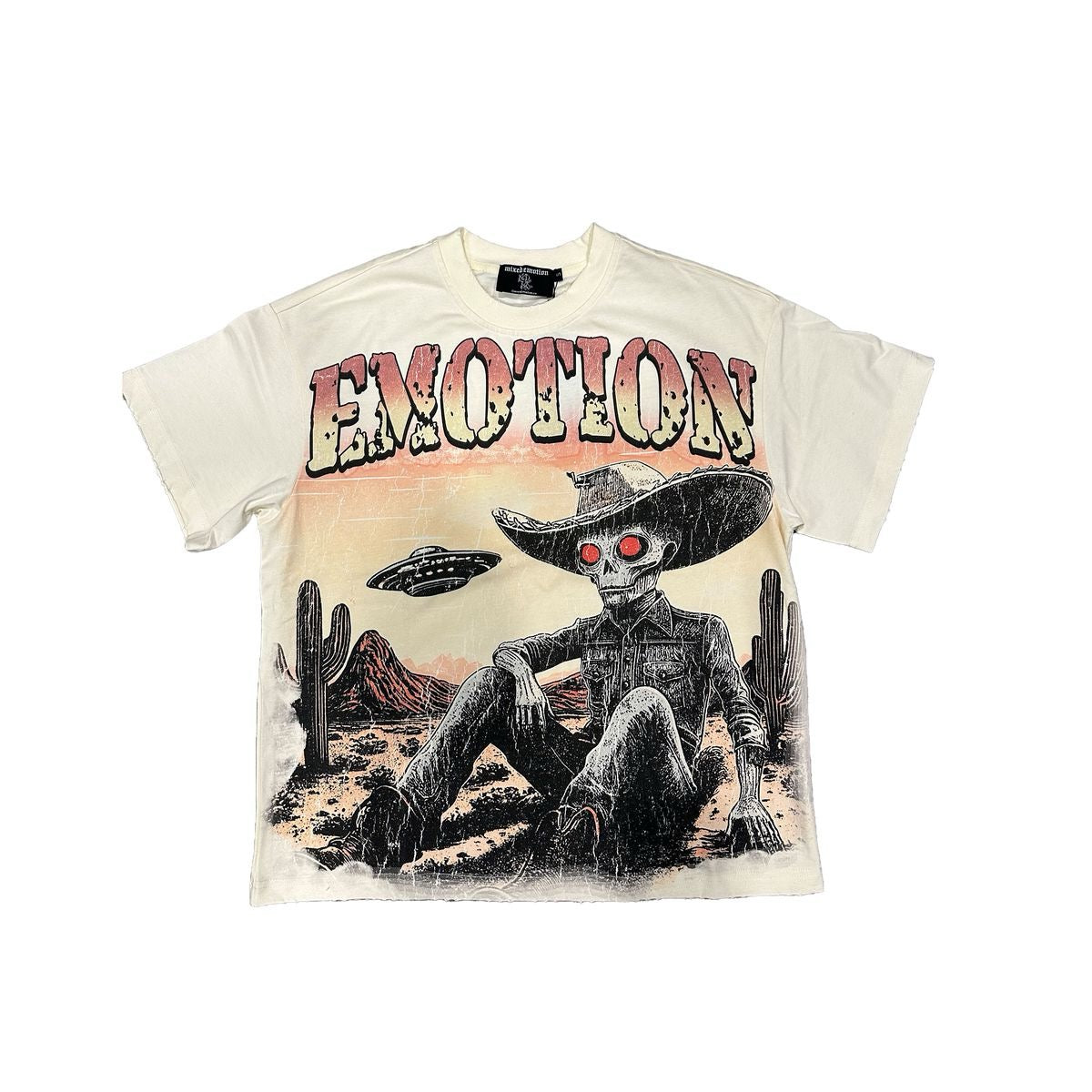 Mixed Emotion "Deserted" Tee Cream