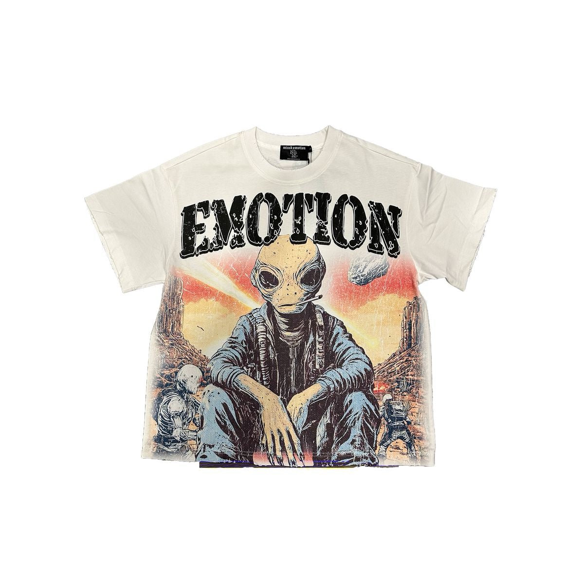 Mixed Emotion "Invasion" Tee White