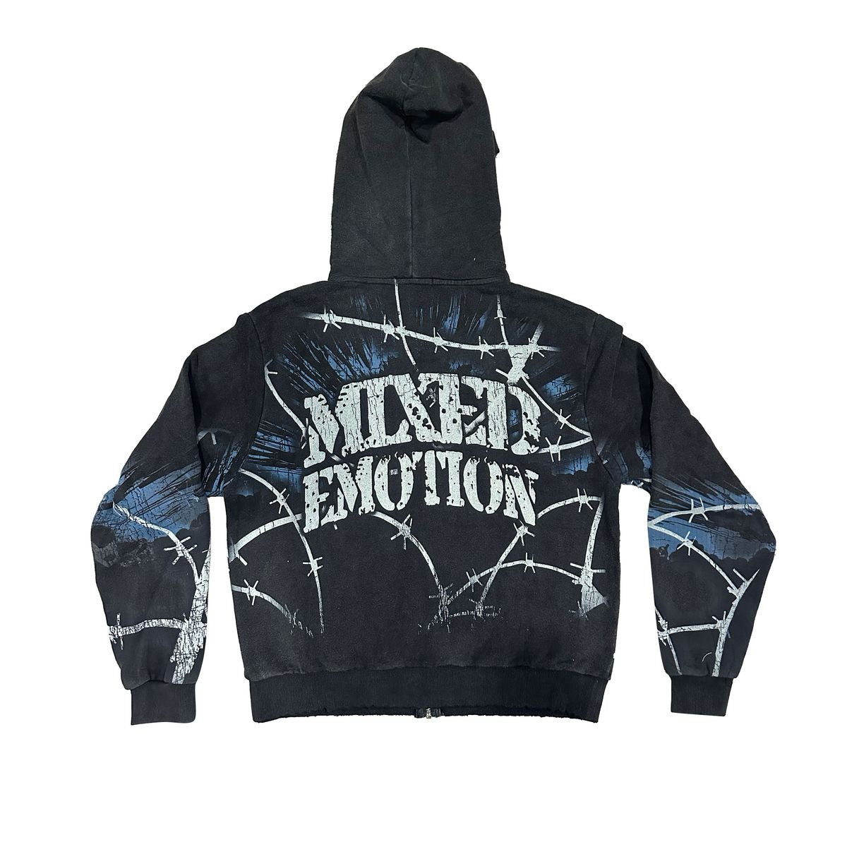 Mixed Emotion "Radioactive" Hoodie Acid Wash