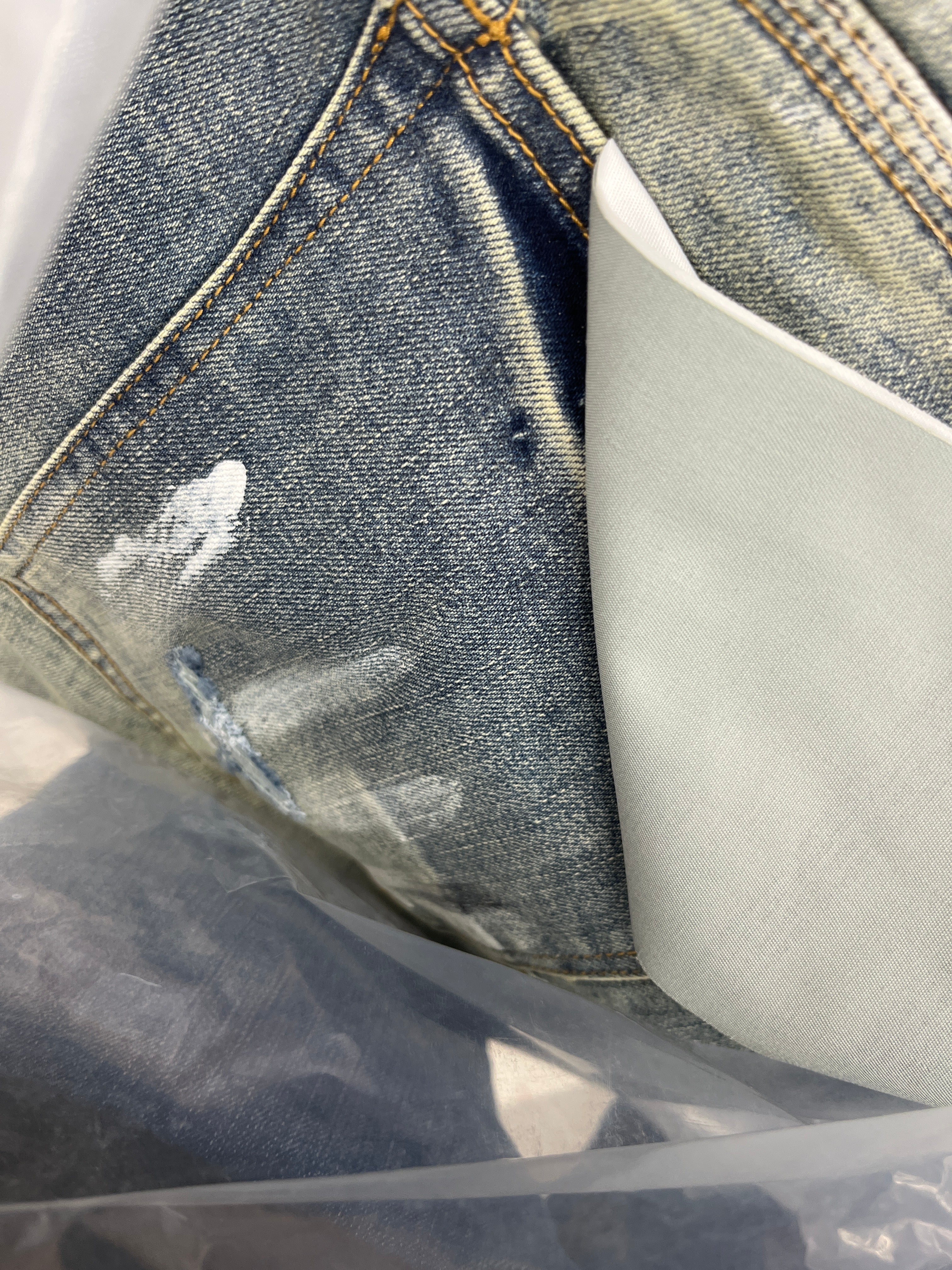 PURPLE "MILD PAINT" SKINNY JEANS