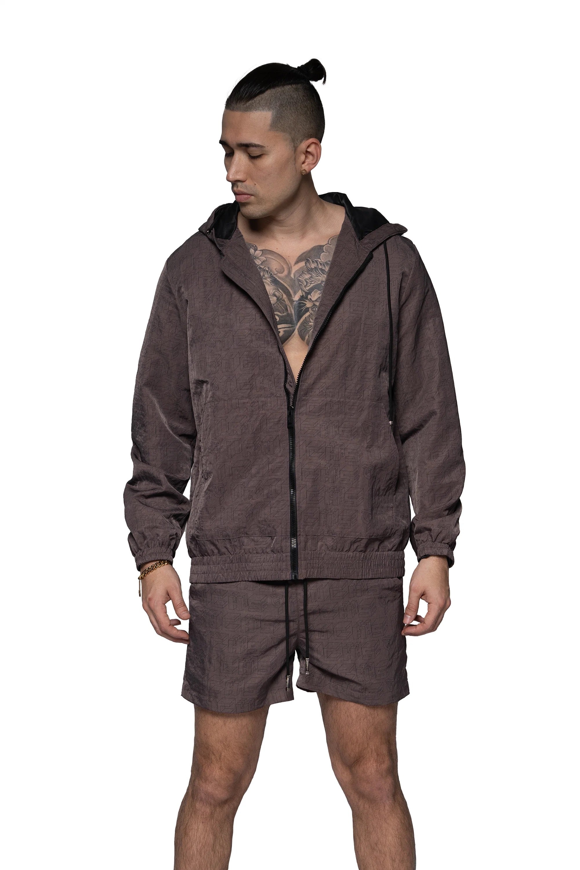 Trnchs "3d" Zip Up Plum