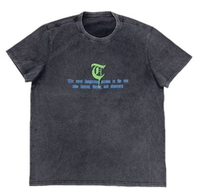 TRNCHS "OBSERVES" TEE VINTAGE BLACK