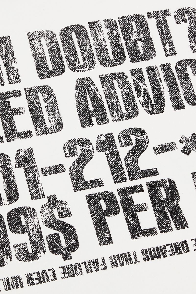 VALABASAS "ADVICE" TEE WHITE