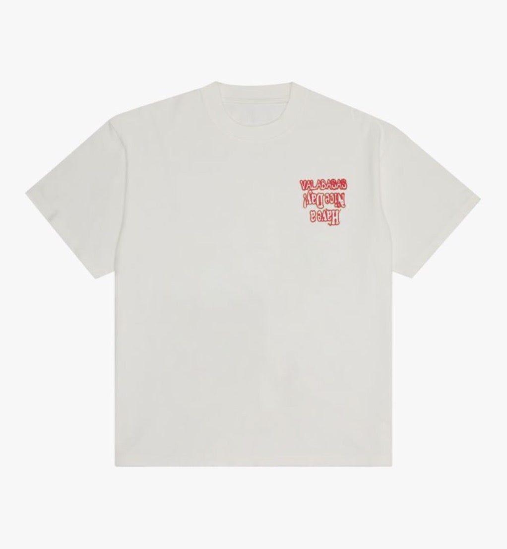VALABASAS "LOVE BOMB" TEE VINTAGE WHITE