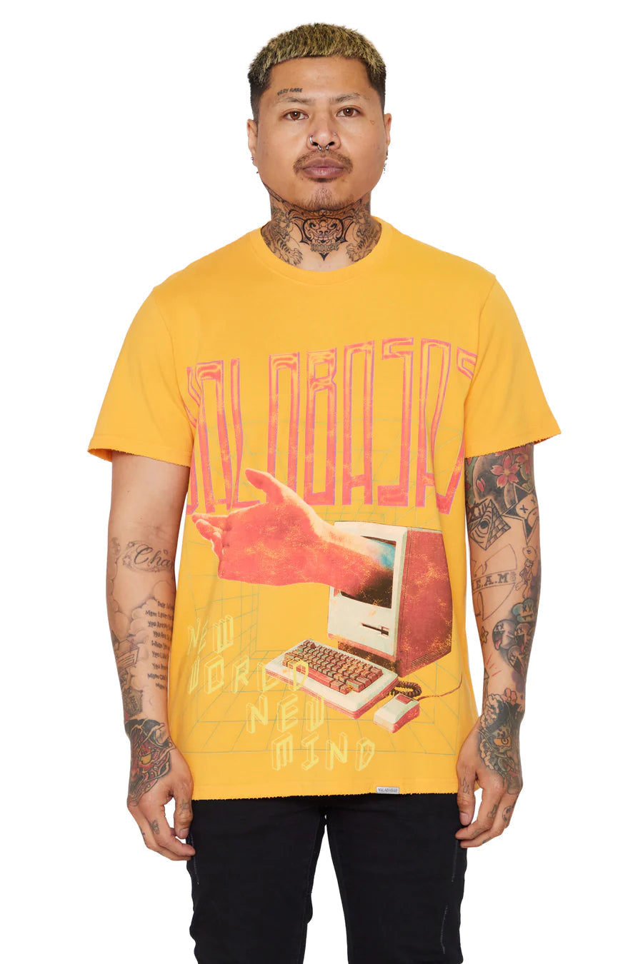 VALABASAS "NEW WORLD" TEE YELLOW