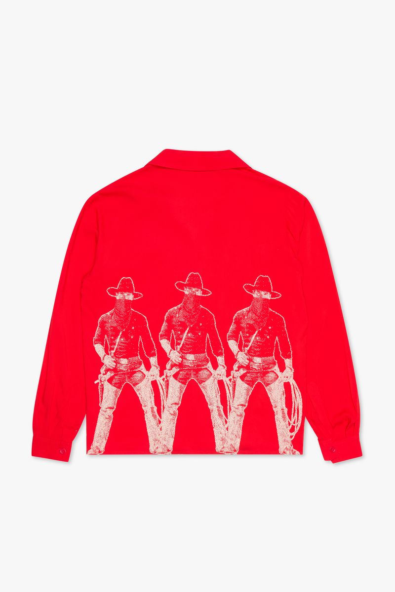 Valabasas "DEATH VALLEY" BUTTON DOWN Red