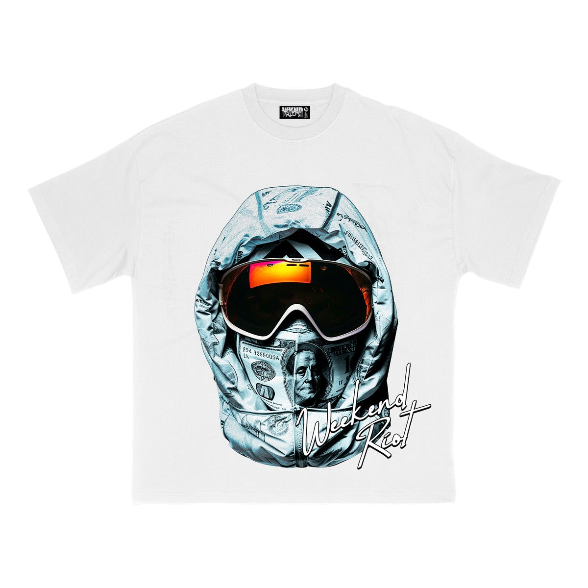 WKND RIOT "Get Money No Love" Tee White