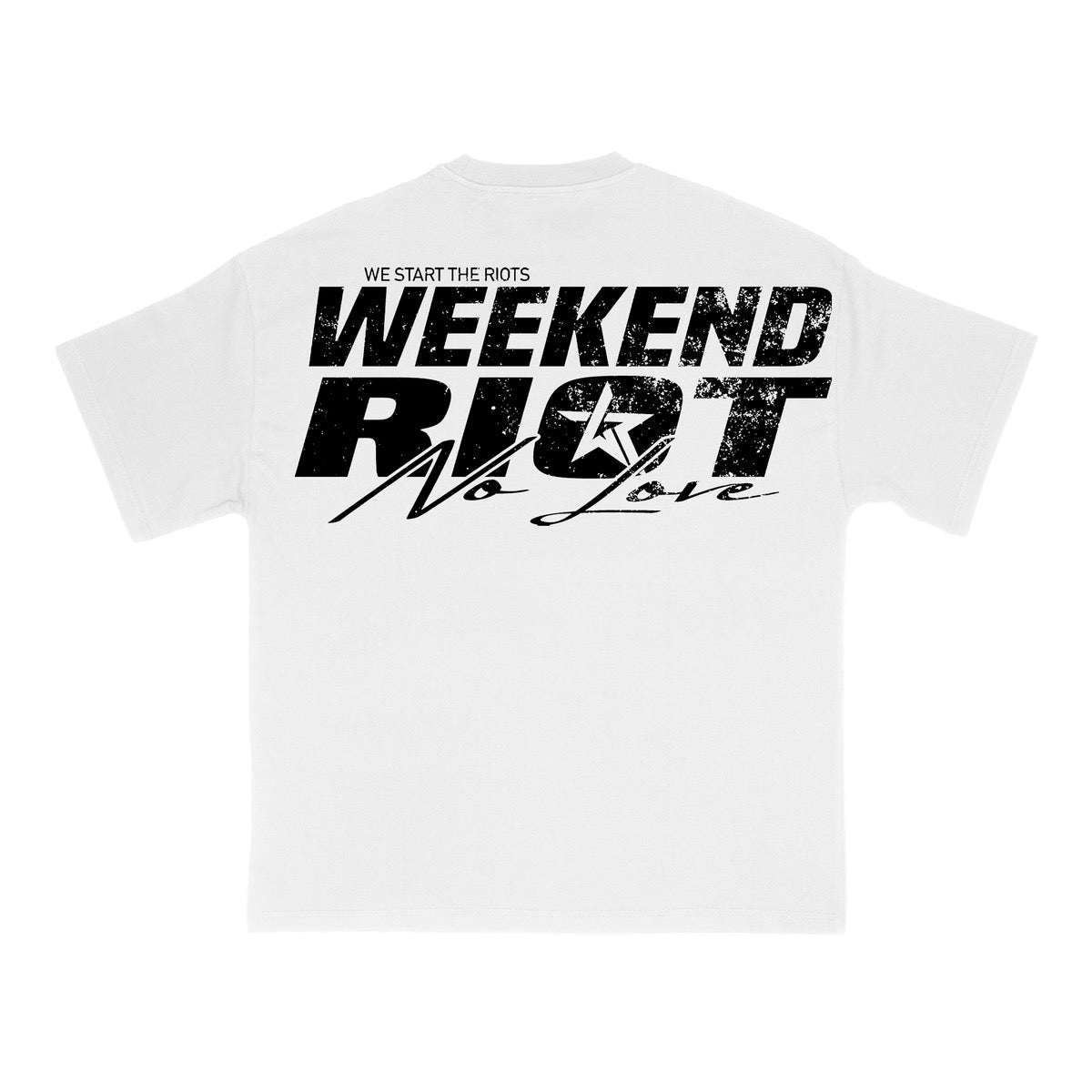 WKND RIOT "Get Money No Love" Tee White