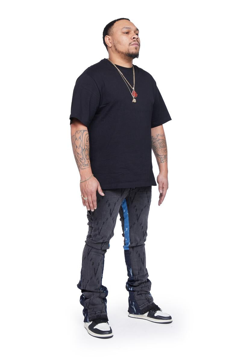 VLBS11232202 VALABASAS STACKED DENIM "BONA FIDE"