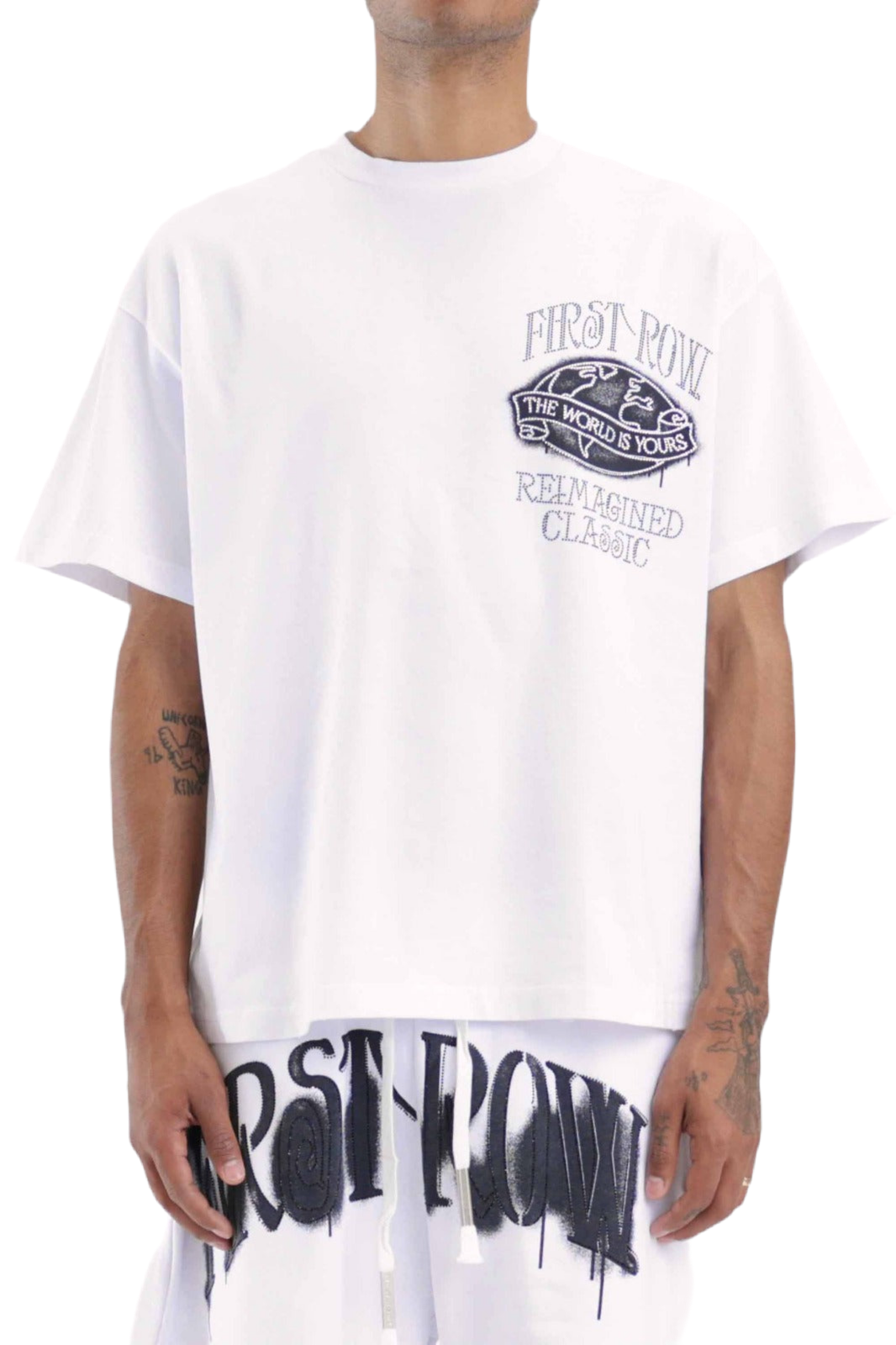 FIRST ROW "REIMAGINED CLASSIC" TEE WHITE