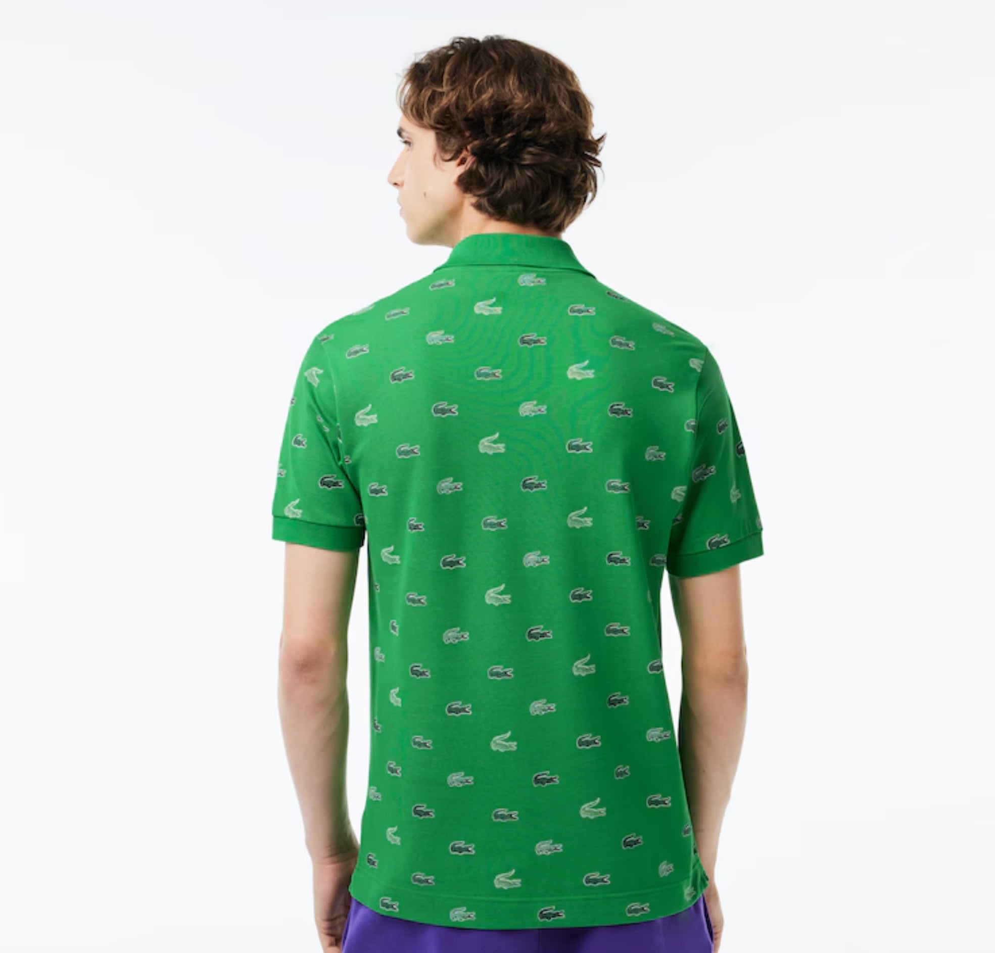 LACOSTE "MULTI CROC" TEE GREEN