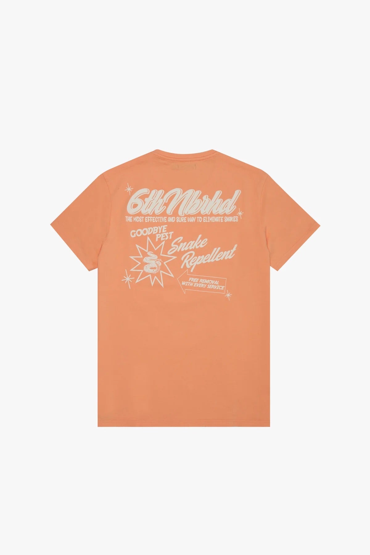 6THNBRHD "GOODBYE PEST" TEE PEACH