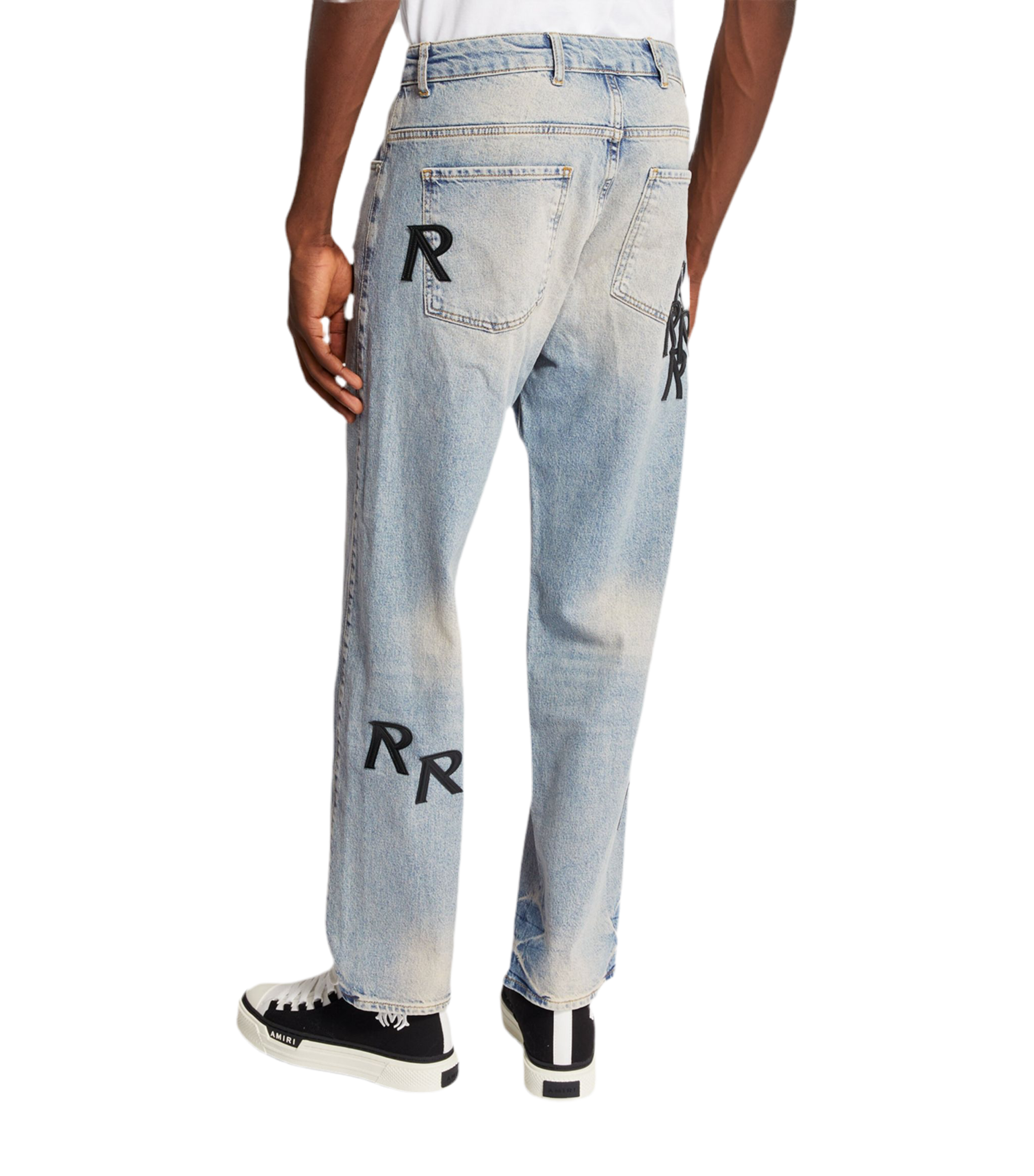 REPRESENT "R3 INTIAL" BAGGY DENIM BLUE