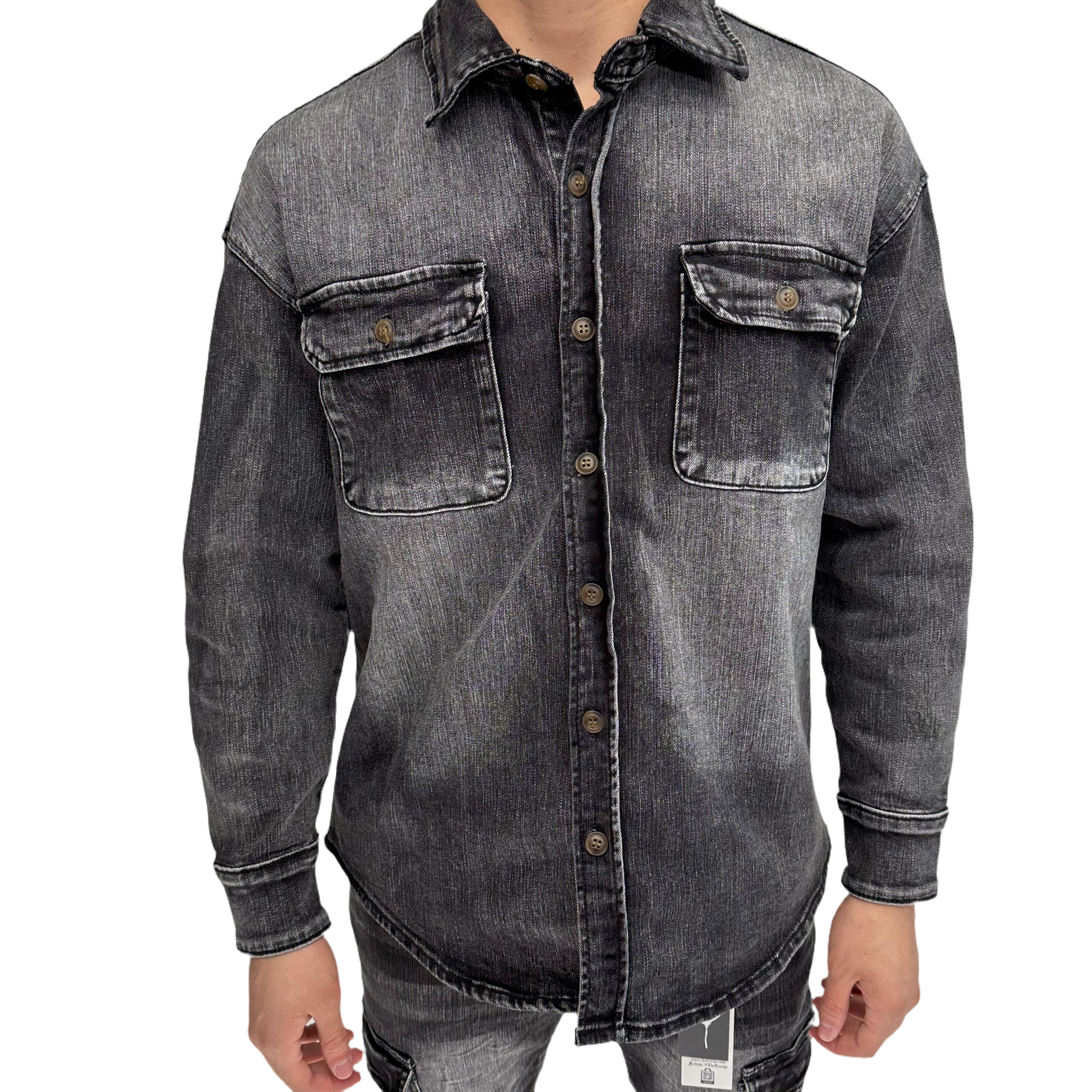 TRNCHS "ABU FARAH" JACKET BLACK WASH