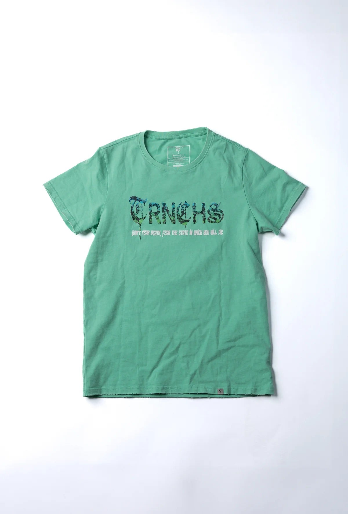 TRNCHS "DEATH LOGO T" TEE TEAL