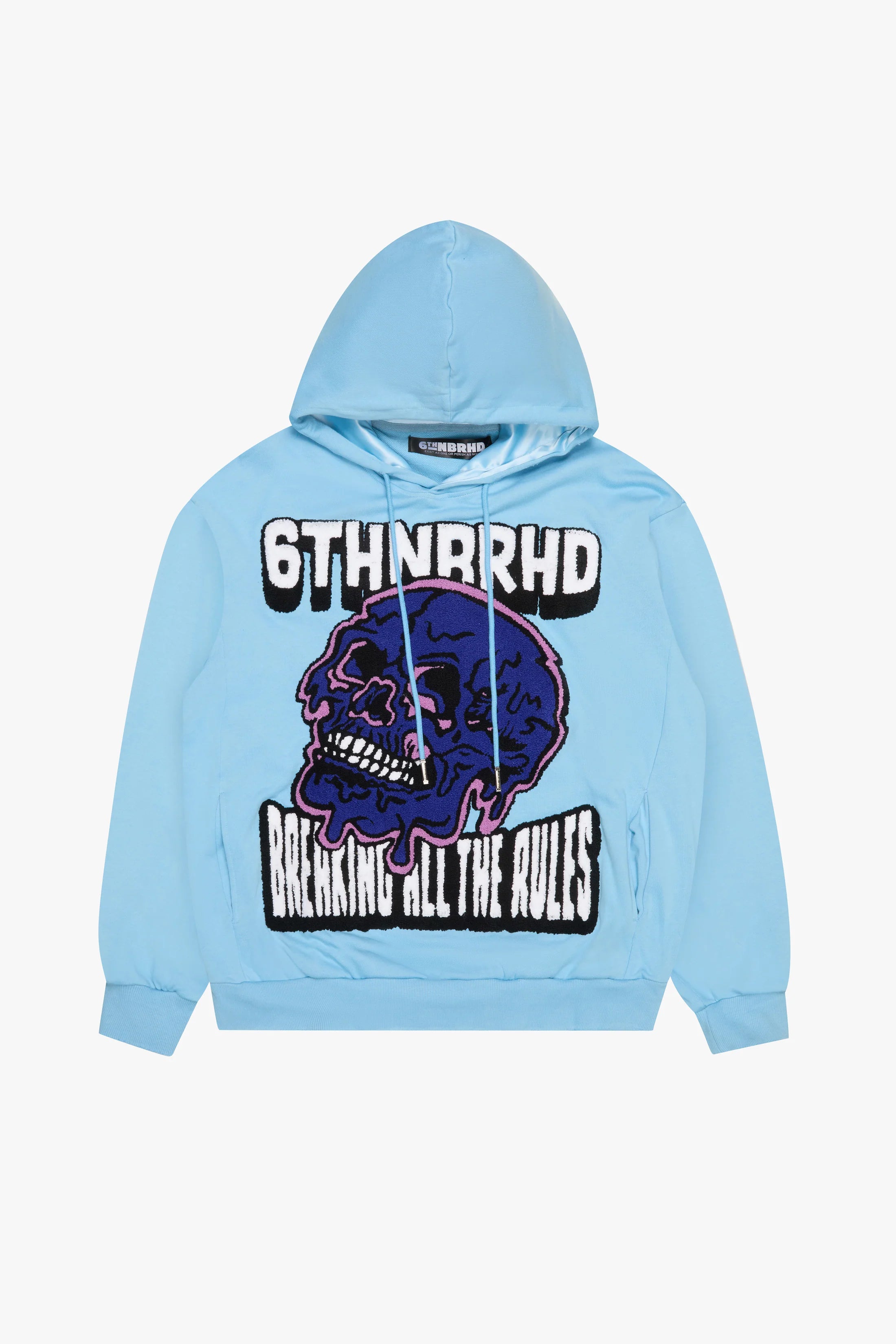 6THNBRHD "BROKEN RULES" HOODIE