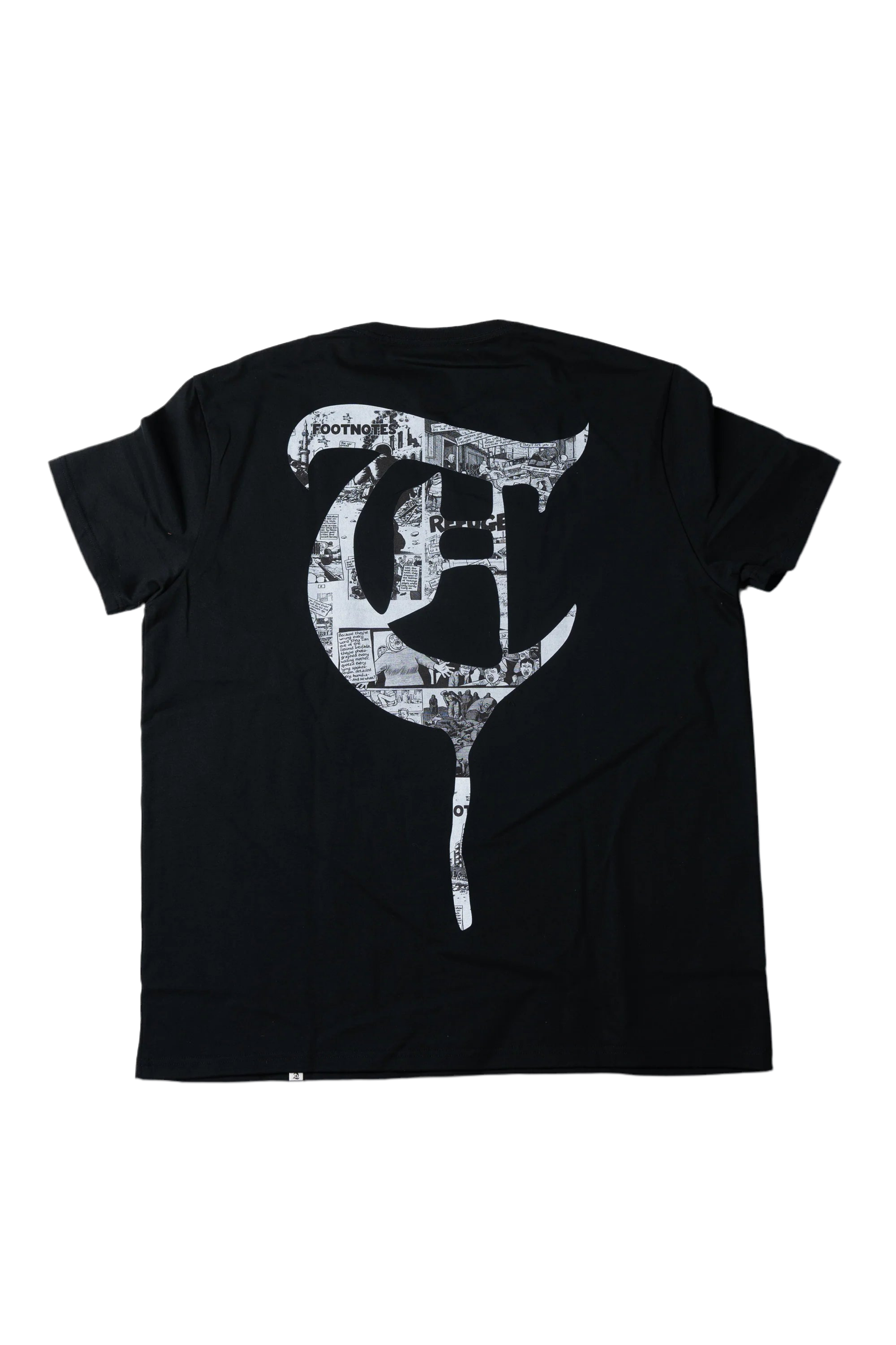 TRNCHS "GAZA" TEE BLACK/WHITE