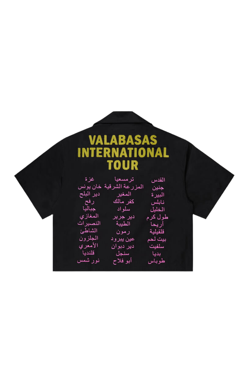 VALABASAS "TOUR" BUTTON UP BLACK