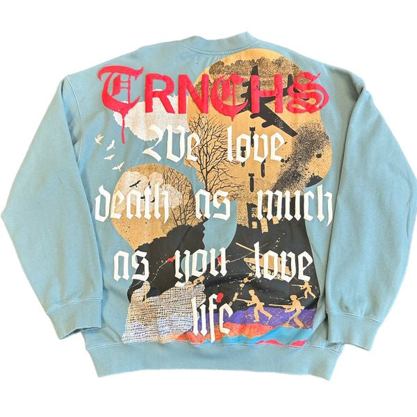 TRNCHS "UMMI" LIGHT BLUE SWEATER