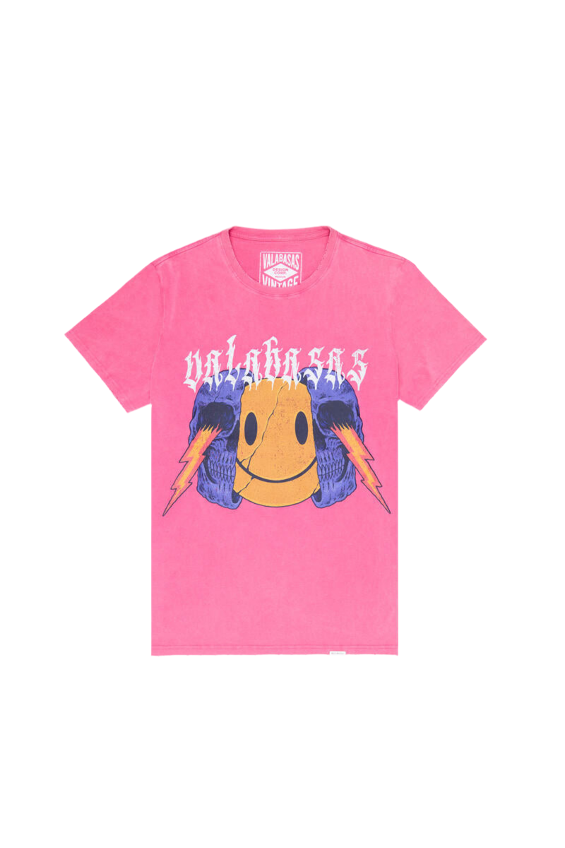 VALABASAS "KEEP SMILING" TEE ROSE